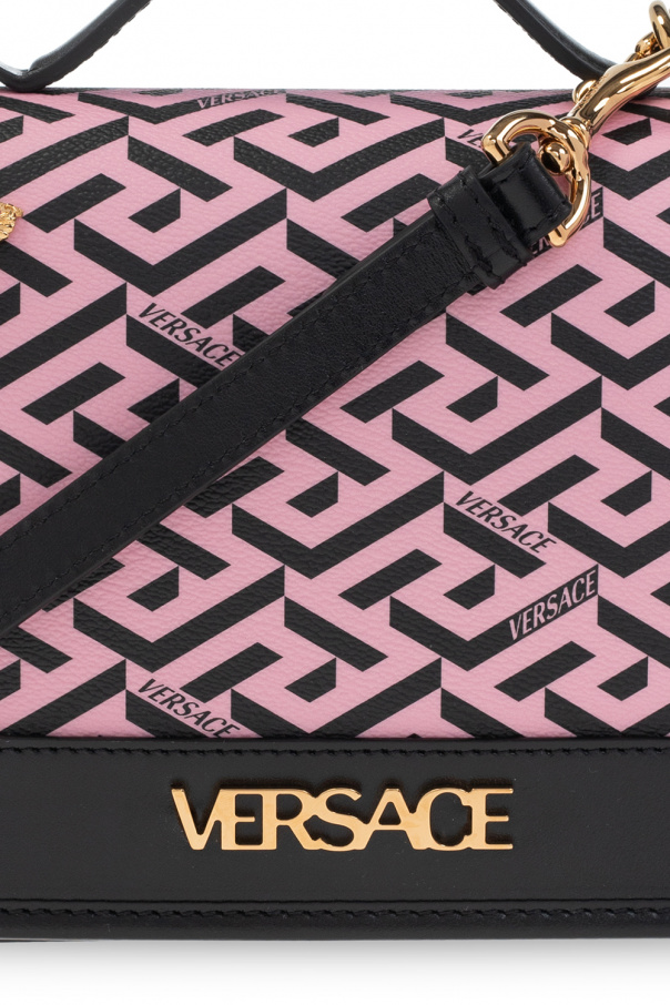 VERSACE ロコ刺繍セタ 78GAIE02CF00E 899 Greca Collar Polo Shirt | VERSACE US
